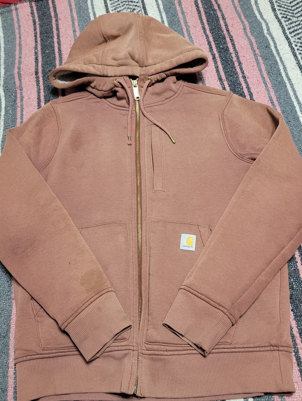 5/$15 well loved sherpa lined carhartt hoodie